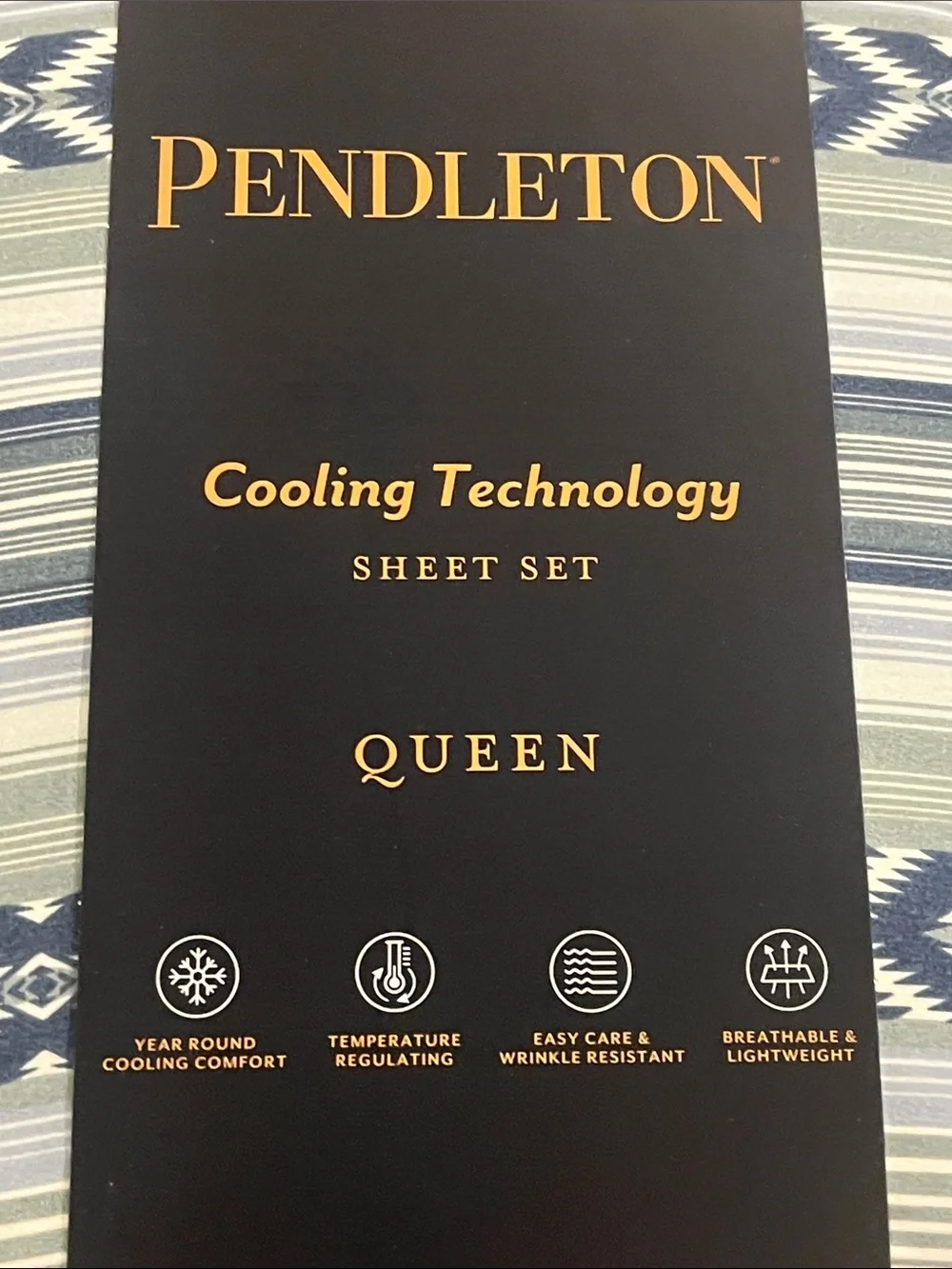 Pendleton Beacon Serape Queen Sheet Set - Flat, Fitted, 2 Standard Pillowcases